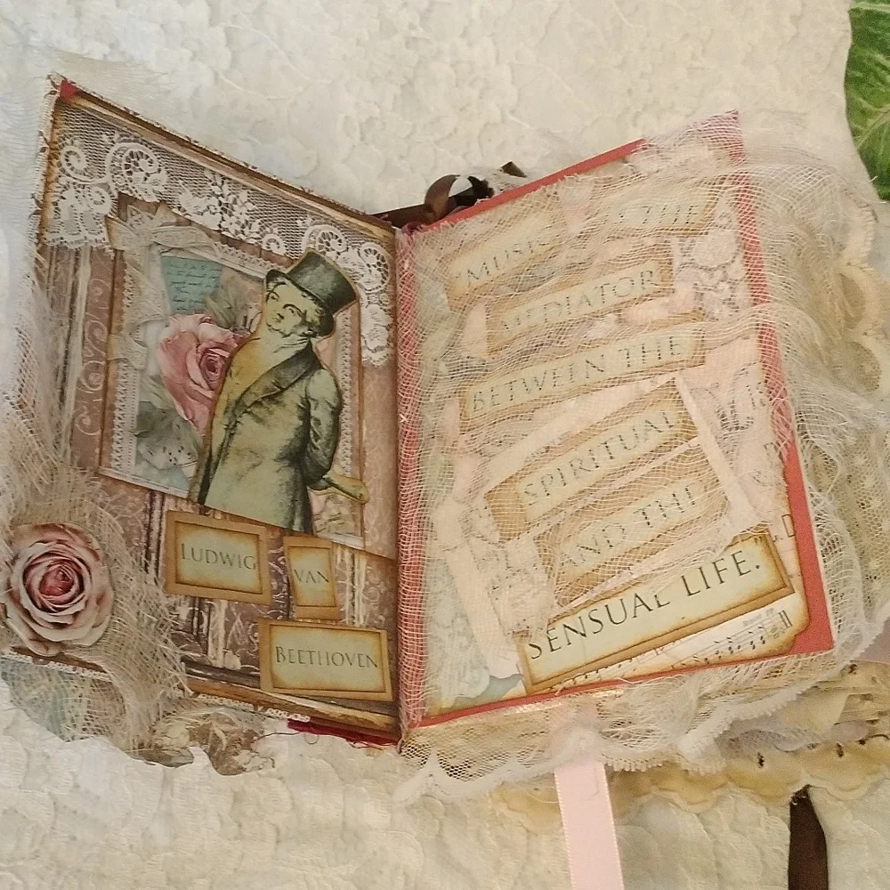 ⚜️ Suite Symphony Vintage Altered Book Junk Journal